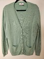 PETER HAHN Damen 2Teile 100% Reine Schurwolle Strickjacke Shirt Gr.42 KB1
