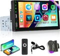 Single 1Din 7" Autoradio Apple CarPlay Android Auto Bluetooth Touchscreen MP5 FM