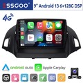 128G 8 Kern Autoradio Für Ford Kuga 2012-2018 Android 14 CarPlay KAM GPS NAVI BT