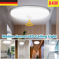 84W LED Deckenlampe mit Bewegungsmelder Sensor Deckenleuchte Radar Flurlampe DE*