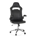Gaming Stuhl Schreibtischstuhl Bürostuhl mit klappbaren Armlehnen PU Drehstuhl