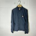 Hübsche grüne Jacke Herren klein blau marineblau mit Reißverschluss Mods Bomber Liam Gallagher Oase