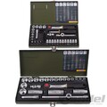 PROXXON STECKSCHLÜSSEL SATZ 1/4"+3/8" ZOLL 60 tlg. KNARRENKASTEN Nüsse Bits