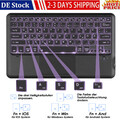 Deutsche Kabellose Tastatur mit Trackpad für iOS iPad Pro/Air,Android Windows