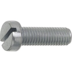 ~ISO1207 4.8 M 3x 12 verzinkt Zylinderschraube mit Schlitz (DIN84A)