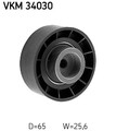 SKF VKM 34030 Umlenk-/Führungsrolle, Keilrippenriemen für Jaguar Peugeot Ford Ci