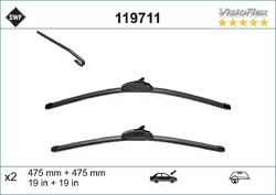 SWF VisioFlex Scheibenwischer Vorne für VW Polo Schrägheck (6N1) POLO (6N2)