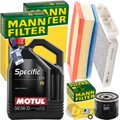 MANN INSPEKTIONSPAKET+5L MOTUL 5W-30 MOTORÖL passend für DACIA DUSTER HS 1.5 dci