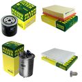 MANN-FILTER Inspektionspaket Filterset für VW Caddy II Pick-up 1.9 D 9U7