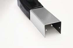 Alu U-Profil 2,0mm stark Leiste U Profil Blechprofil Schiene 50 75cm 100cm lang✅✅Kostenloser Zuschnitt auf Wunschlänge✅✅Blitzversand✅✅