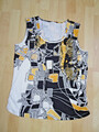 TOP / SHIRT von BONITA Gr L 42 44 Schwarz Weiß Orange Pailetten Neuwertig
