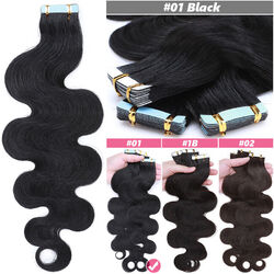 Remy Echthaar Extensions Russisch Tape In Haarverlängerung 100G 40 Tressen Blond