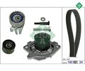 Wasserpumpe + Zahnriemensatz INA 530062230 für Fiat Stilo