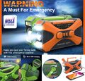 10000mAh Notfall Handkurbel Solar Radio mit USB Ladegerät /LED Beleuchtung/AM/FM