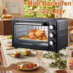 22 L Mini Backofen Miniofen Minibackofen Kleiner Backofen Pizzaofen B-Ware Timer