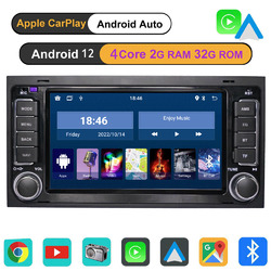 Android 12 DAB+ Autoradio GPS Nav Für VW T5 Multivan Touareg Transporter Carplay