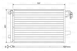 VALEO 814461 Kondensator, Klimaanlage für VW