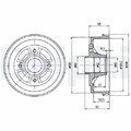 2x Bremstrommel DELPHI BF272 passend für RENAULT