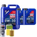 Motoröl 0W30 LIQUI MOLY Synthoil Longtime Plus 7L +MANN Ölfilter +Spülung
