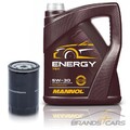 ATEC ÖLFILTER+5l 5W-30 MOTORÖL FÜR AUDI A3 A4 A6 SEAT SKODA VW GOLF 4 5 6 T4 T5