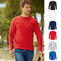 2 x Langarm T-Shirt Fruit of the loom Herren Valueweight Longsleeve 2er Set