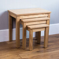 Holz Satztische 3er Set Satz Couchtisch Beistelltisch Sofatisch Eiche Furnier