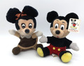 Disney Mickey Mouse und Mini Mouse Plüsch · Kuscheltier Disneyland · Vintage