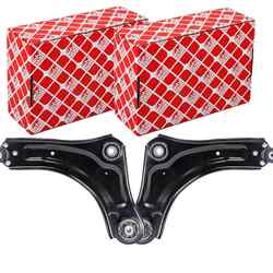 2x FEBI QUERLENKER SATZ UNTEN VORNE passend für RENAULT GRAND MEGANE SCÉNIC LINK