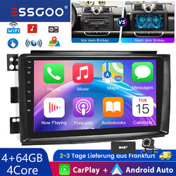 DAB+GPS Android 14 Autoradio  Für Smart Fortwo 451 2005-10  Carplay CAM 4+64G FM