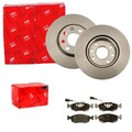 TRW BREMSSCHEIBEN 257mm + BELÄGE VORNE passend für FIAT PUNTO + EVO 199