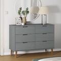 Schubladenschrank Kommode Sideboard Beistellschrank Massivholz Kiefer vidaXL