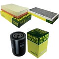 MANN-FILTER Inspektionspaket Filtersatz für Audi Cabriolet 1.9 TDI 80