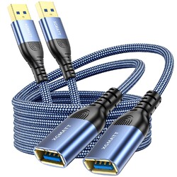 USB Verlängerung Kabel 2 Stück 2M, USB 3.0, A auf A