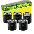 5x MANN-FILTER W 714/2 ÖLFILTER MIT ZWEI RÜCKLAUFSPERRVENTILEN ANSCHRAUBFILTER