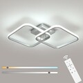 Dimmbar LED Design Deckenleuchte Deckenlampe mit Fernbedienung Wohnzimmer Flur
