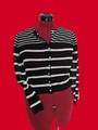 MARC CAIN Jaket Blusenshirt Ultraleichte Bluse N1 Cotton Black White *TOP*