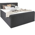 FLY Boxspringbett mit Bettkasten und LED 160x200 180x200 200x200 cm Bett