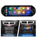 6,8" 1DIN Autoradio Android 14 CarPlay Touchscreen BT5.0 USB FM RDS 2GB+32GB USB