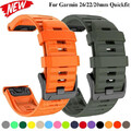 Quickfit Silikon Armband für Garmin Fenix E 8 7 7X Solar 6 6X Pro 3HR 5 5X Plus