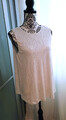 Damen Esprit Top T-Shirt Sommer Oberteil Tunika Bluse Viskose Weiß Gr. 36 S/M