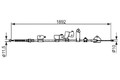 BOSCH 1 987 482 439 Handbremsseil Seilzug Feststellbremse