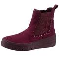 TAMARIS Marken-Chelseaboot mit Nieten merlot Gr. 38