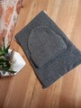 Schal und Mütze Set Winter grau mit Cashmere Damen Damenschal Damenmütze