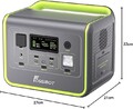 F800 Tragbare Powerstation, 512Wh Solar Generator mit LiFePO4, 800W (Surge 1600W
