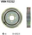 Kurbelwellen-Riemenscheibe VKM 93312 SKF für CITROËN PEUGEOT