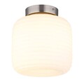 Deckenleuchte Deckenlampe Wohnzimmerlampe Metall Glas Opal Flurleuchte 
