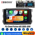 6+128G Carplay Android 13 Autoradio Für Smart Fortwo 2005-2010 GPS Navi WIFI RDS