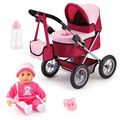 Trendy  Puppenwagen Set mit Funktions Puppe  Zubehör 13014 und 93300 von Bayer