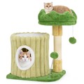 Kratzbaum Klein Katzenbaum Sisal Kletterbaum Katzenmöbel mit 2 Bällen
