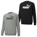 Puma Sweatshirt Essential Big Logo Crew Herren Schwarz oder Grau